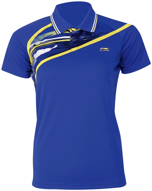 Li-Ning Poloshirt Cross Blue Women Team Serie 3 Li-Ning Poloshirt Cross Blue Women Team Serie