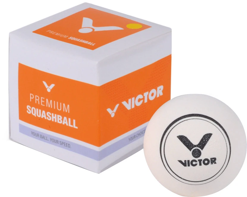Victor Squashball Doppelgelb Weiß 3 Victor Squashball Doppelgelb Weiß
