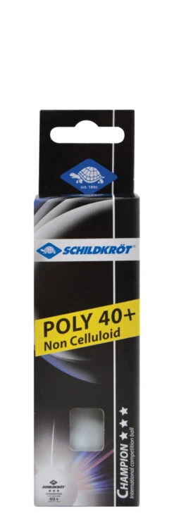 Donic-Schildkröt Tischtennisbälle 3-Stern Champion Poly 40+
