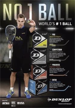 Dunlop Squashball INTRO -Schlägerausrüstung Geschäft 2 2