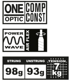 Talbot Torro Arrowspeed 199 Badmintonschläger -Schlägerausrüstung Geschäft 439881 Arrowspeed 199 Features web