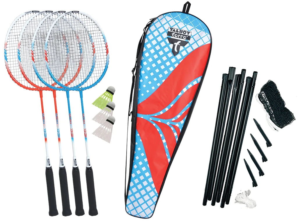 Talbot Torro Premium Badminton Set 4 Fighter 3 Talbot Torro Premium Badminton Set 4 Fighter