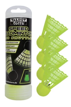 Talbot Torro Speedbadminton LED Shuttles, 4er Dose