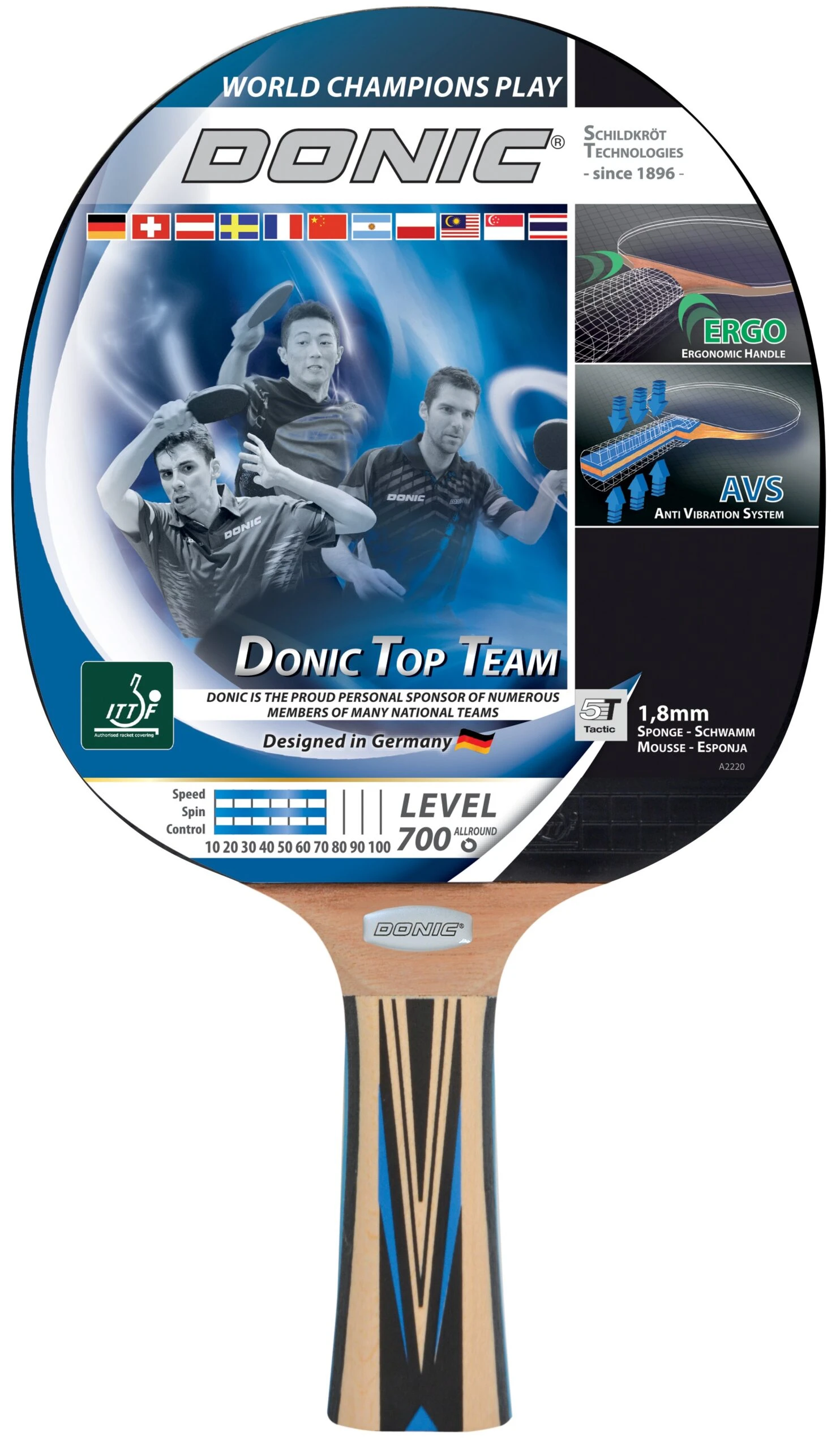 Donic-Schildkröt Tischtennisschläger Top Team 700 3 Donic-Schildkröt Tischtennisschläger Top Team 700