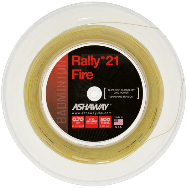 Ashaway Rally 21 Fire Badmintonsaite Rolle 3 Ashaway Rally 21 Fire Badmintonsaite Rolle